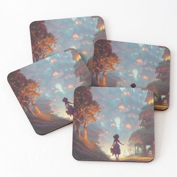 Item preview, Whimsical Woman Entering Fairytale City designed and sold by BrightC.