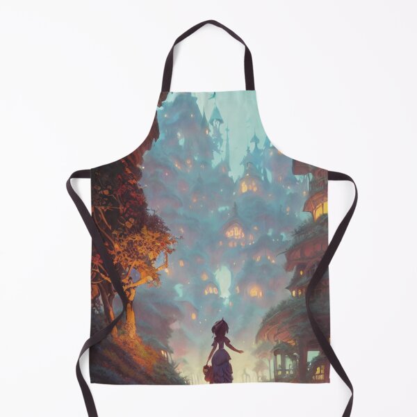 Item preview, Whimsical Woman Entering Fairytale City designed and sold by BrightC.