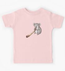 Koala Playing the Didgeridoo Kids Tee