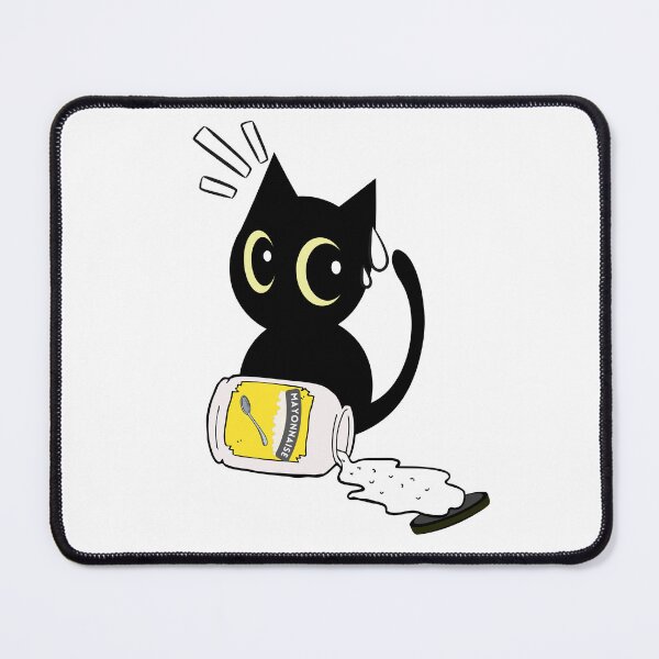 Item preview, Cute Black Cat Spilled Mayonnaise designed and sold by Pet Station.