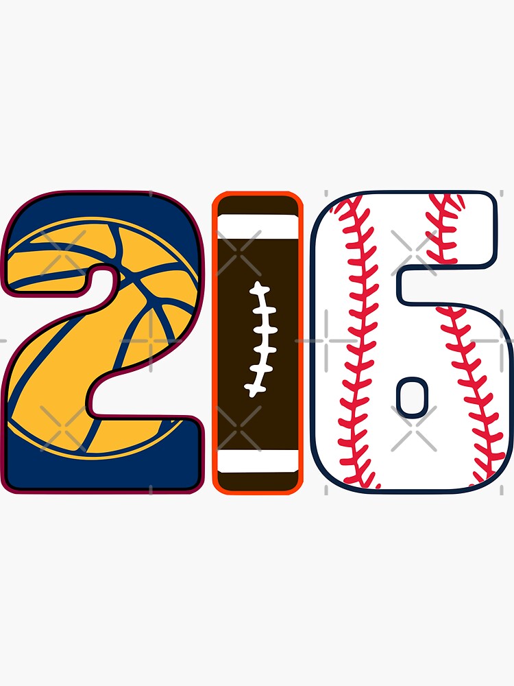 "216 Cleveland Sports" Sticker for Sale by WillcoPress Redbubble