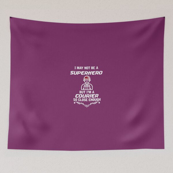 Item preview, Not Superhero But Courier Funny Gift T-Shirt designed and sold by AlwaysAwesome.