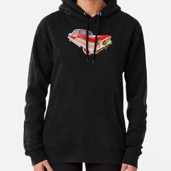 Nash Metropolitan in shiny red - classic vintage car photo Pullover Hoodie
