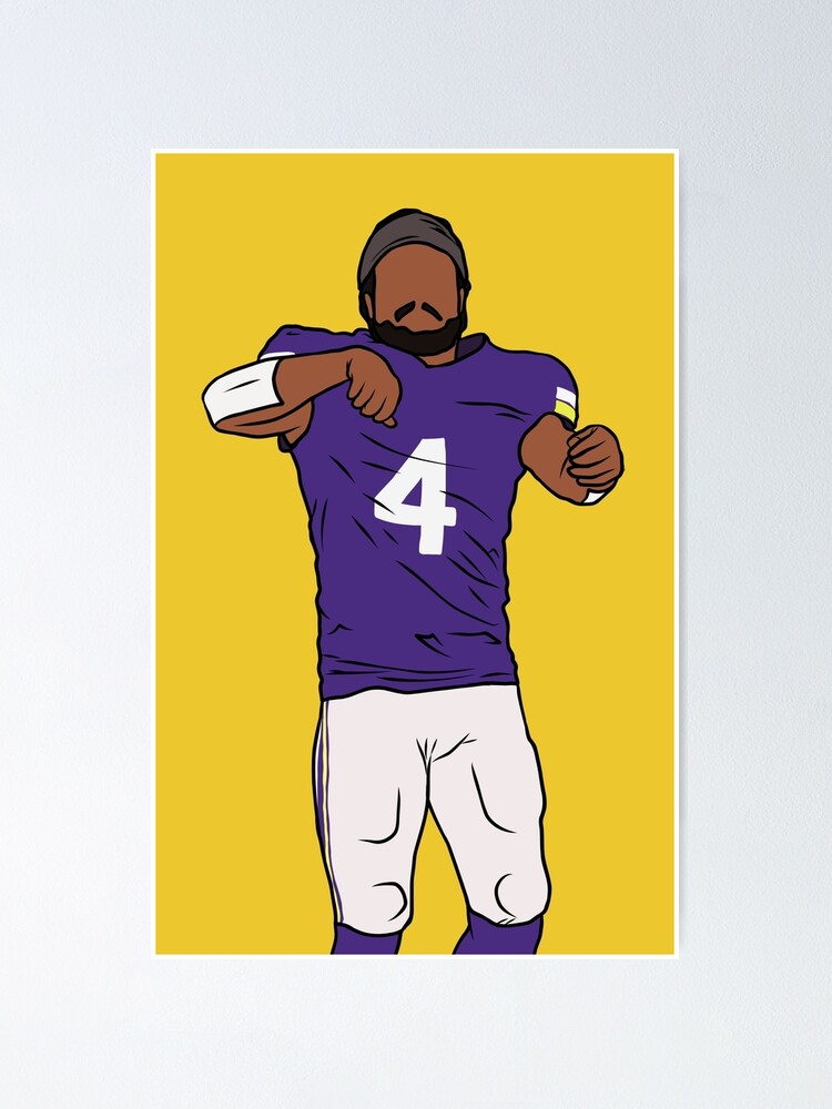 Dalvin Cook Football Paper Poster Vikings 2 - Dalvin Cook - Magnet