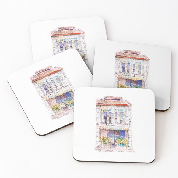 Item preview, Shophouse, Singapore original pen and wash designed and sold by Almondtree.