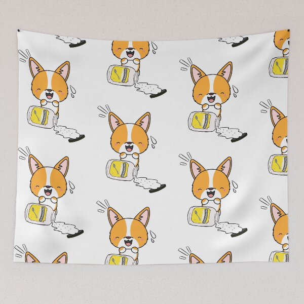 Item preview, Cute Corgi Spilled Mayonnaise designed and sold by Pet Station.