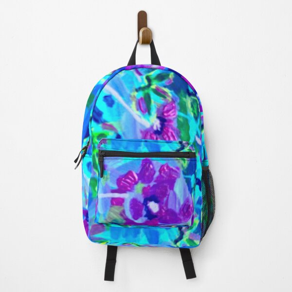 Item preview, abstract turquoise flowers designed and sold by beiba.