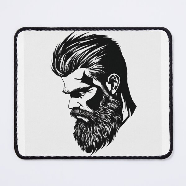 Item preview, Man with beard, neat biker designed and sold by Paradigme.