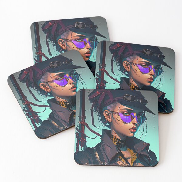 Item preview, Female Cyberpunk Assassin Poster Print designed and sold by Charlies-Artbox.