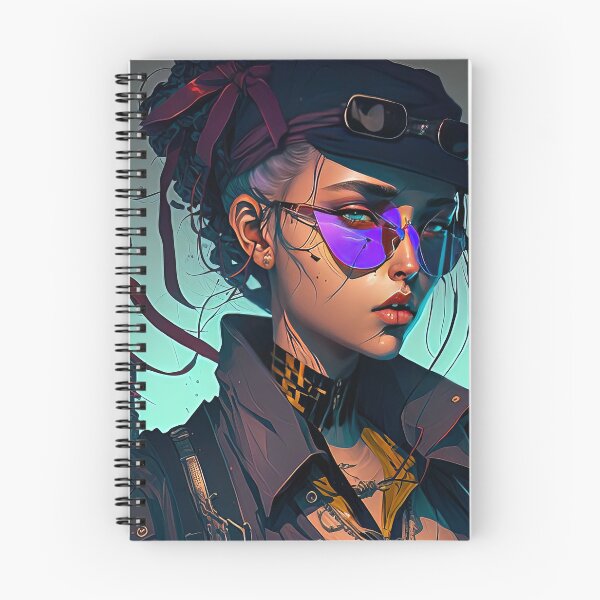 Item preview, Female Cyberpunk Assassin Poster Print designed and sold by 3 CITIES.