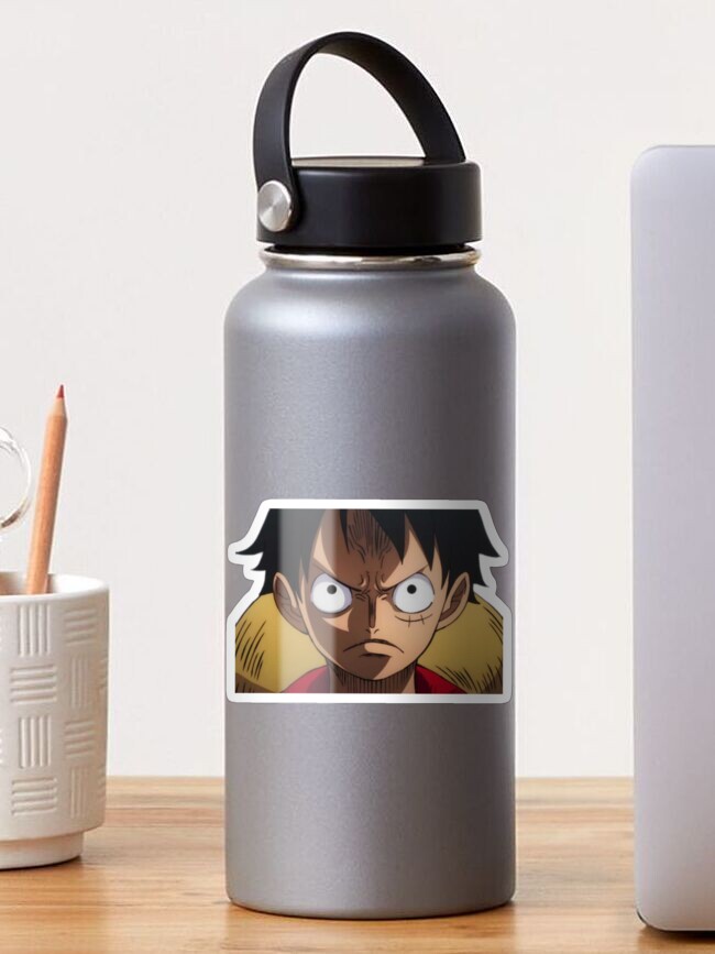 One Piece Anime - Luffy Stainless Steel Water Bottle. By Artistshot