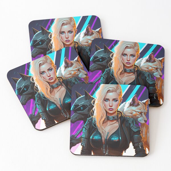 Item preview, Female Cyberpunk Assassin Poster Print - Alexa designed and sold by Charlies-Artbox.