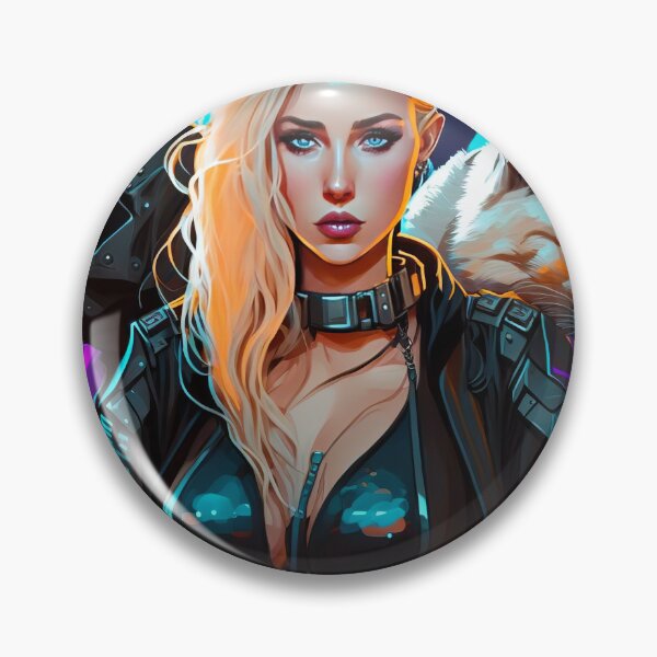 Item preview, Female Cyberpunk Assassin Poster Print - Alexa designed and sold by 3 CITIES.
