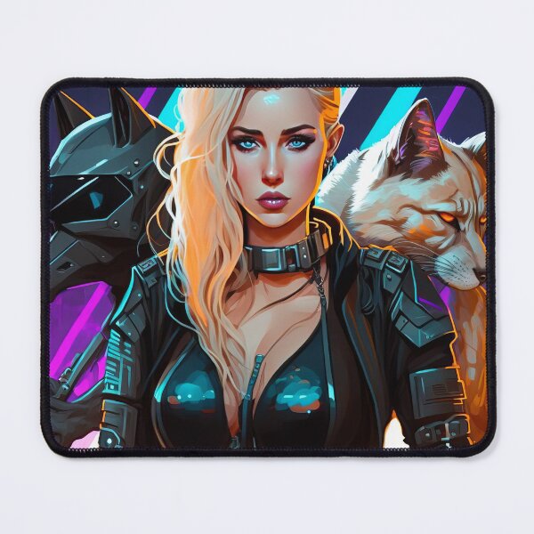 Item preview, Female Cyberpunk Assassin Poster Print - Alexa designed and sold by 3 CITIES.