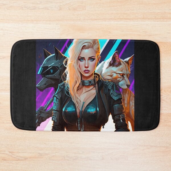 Item preview, Female Cyberpunk Assassin Poster Print - Alexa designed and sold by 3 CITIES.