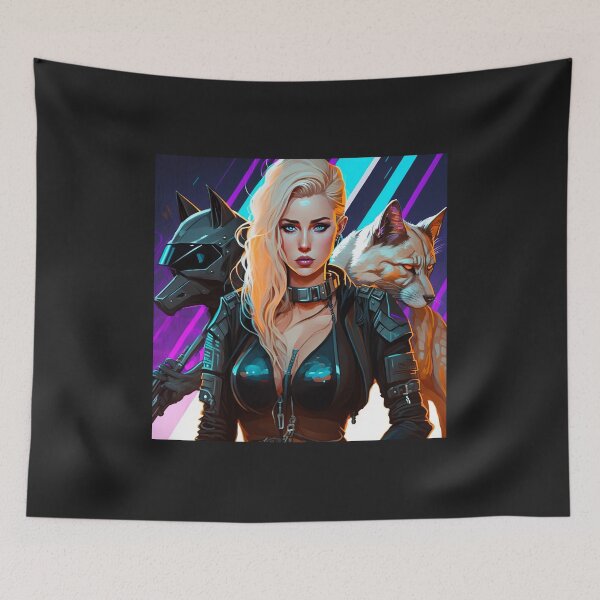 Aperçu de l'œuvre Femme Cyberpunk Assassin Poster Print - Alexa créée et vendue par 3 CITIES.