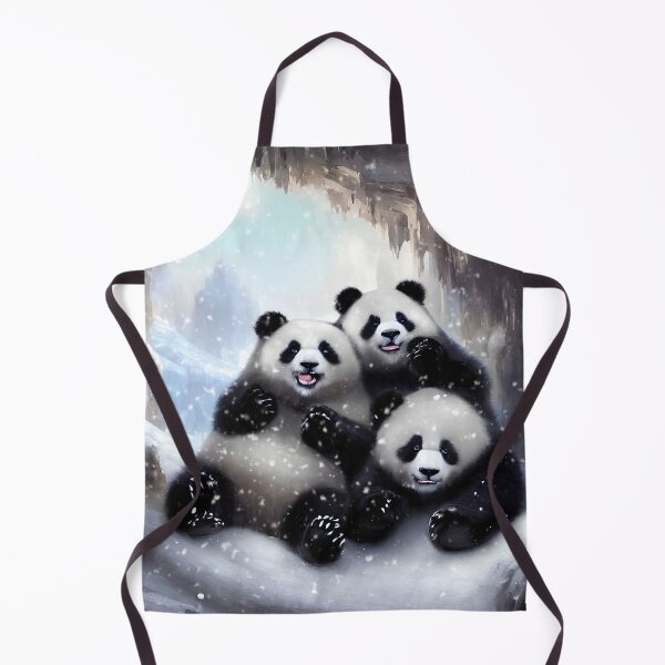 Item preview, Kawaii Pandas in the Snow designed and sold by Elisabeth Lucas.