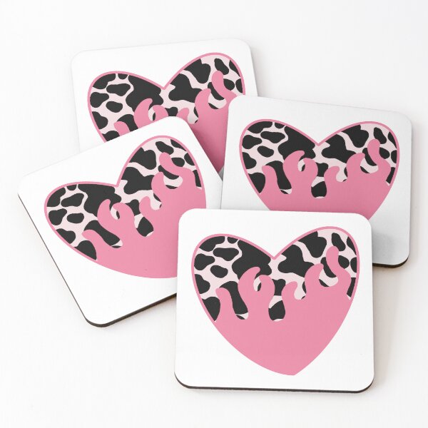 Item preview, Black cow heart flame designed and sold by CoraBr.