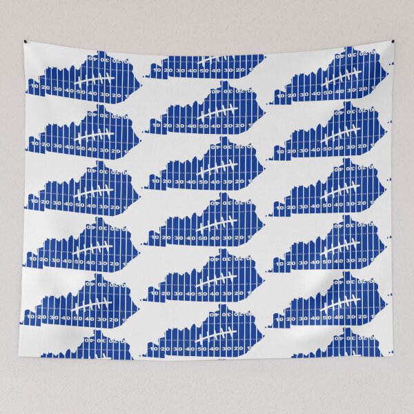 Item preview, Kentucky Blue Football Field designed and sold by WillcoPress.