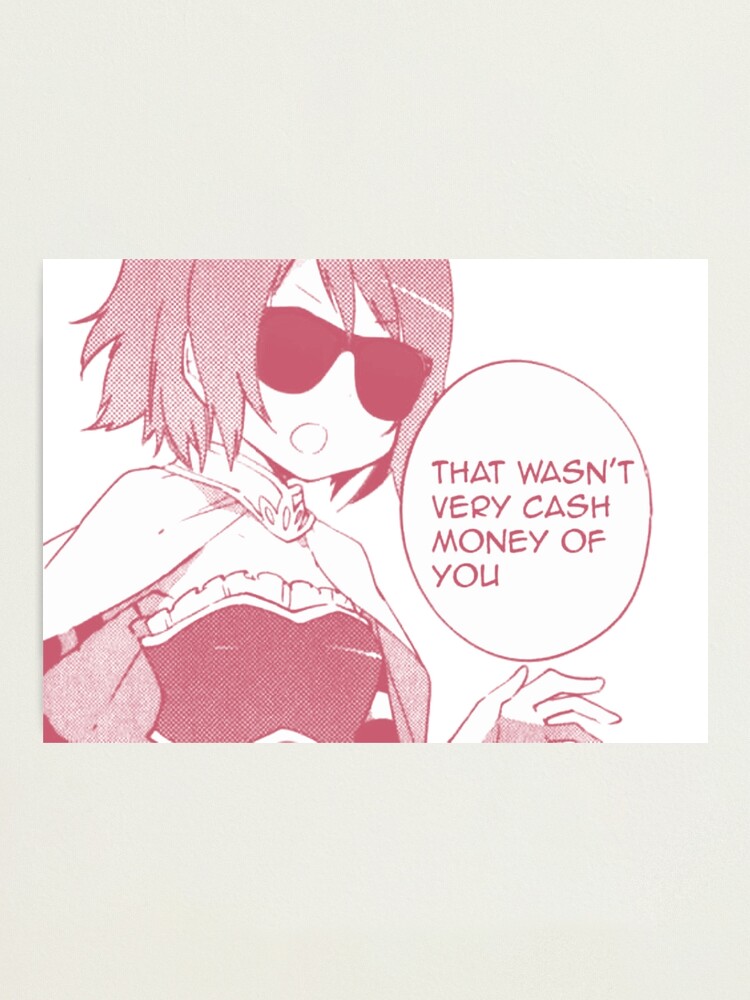 Alternate view of That wasn't very cash money of you (Pink) Photographic Print