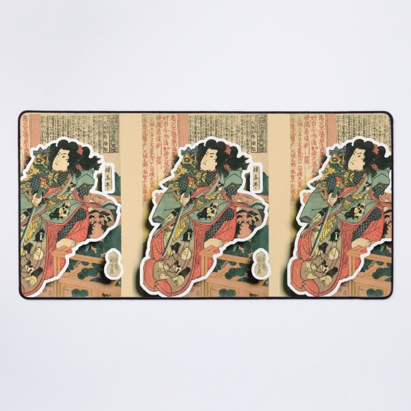 Item preview, Inuzaka Keno Tanetomo from Story of Eight Dogs - The Hakkenden - Classic Japanese Art - Utagawa Kuniyoshi designed and sold by jade-cooper-art.