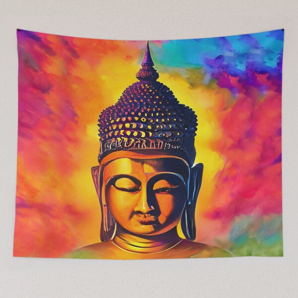 Item preview, Buddha Face Painting  designed and sold by mark ashkenazi.