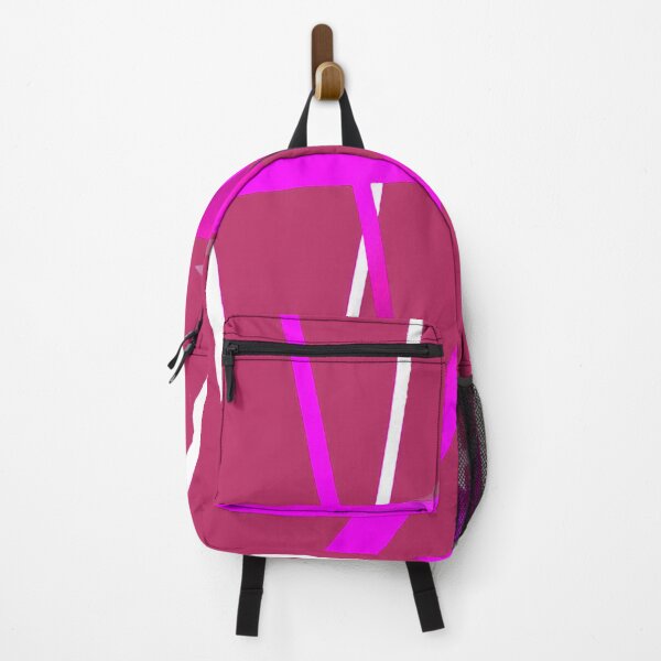 Item preview, Seamless Abstract White And Pink Strips On Viva Magenta designed and sold by taiche.