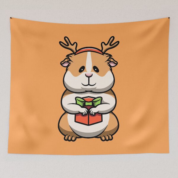 Item preview, Cute Christmas Guinea Pig designed and sold by cubbone.
