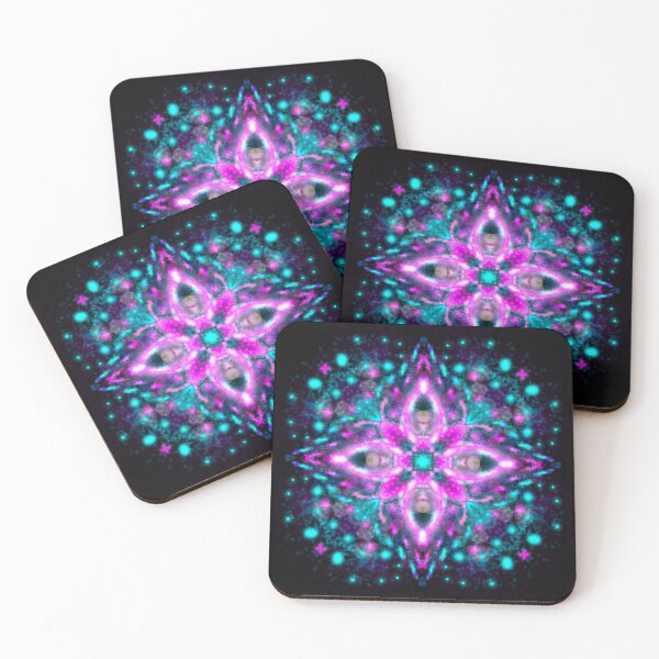 Item preview, Neon Mandala Flower Abstract designed and sold by Chatchot.