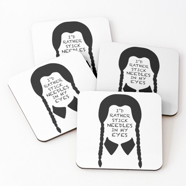 Item preview, Wednesday Addams - I’d Rather Stick Needles In My Eyes designed and sold by RusticPinesCo.