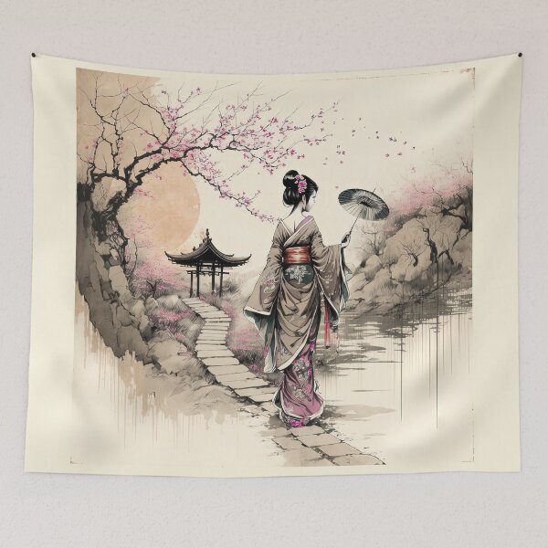 Aperçu de l'œuvre Sweet Petal Rain créée et vendue par BellasArtStudio.