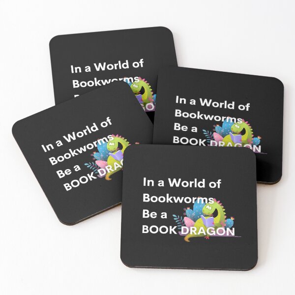 Item preview, In a World of Bookworms Be a BOOK DRAGON designed and sold by auradesign.