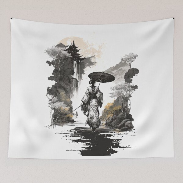 Item preview, Japanese Culture Reflections designed and sold by BellasArtStudio.