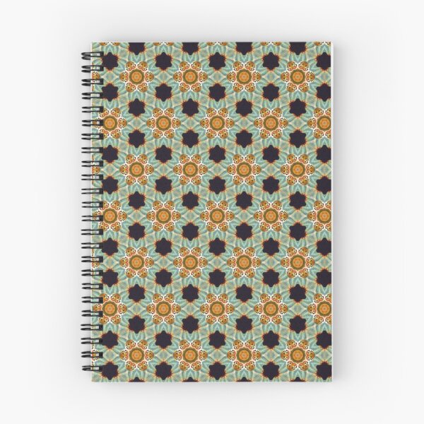 Item preview, Elegant Turquoise Orange and Black Honeycomb Seamless Pattern designed and sold by protegra.