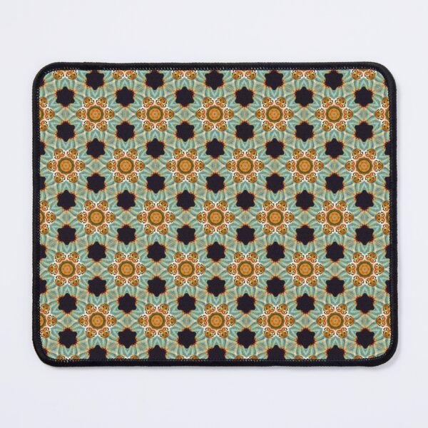 Item preview, Elegant Turquoise Orange and Black Honeycomb Seamless Pattern designed and sold by protegra.