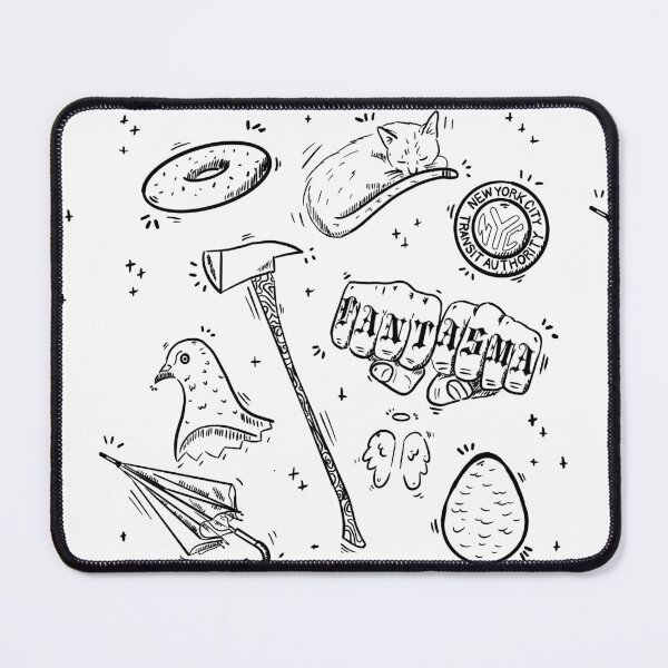 Item preview, Unsleeping City Tattoo Flash Sheet designed and sold by Spaghetti-hoes.