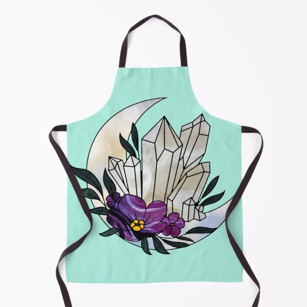 Item preview, Crystals on a Sparkly Moon - Celestial Designs designed and sold by MistyMorningsOR.