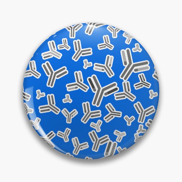 Item preview, Antibody Soup Grayscale - Blue Background designed and sold by Artsy-Chemist.