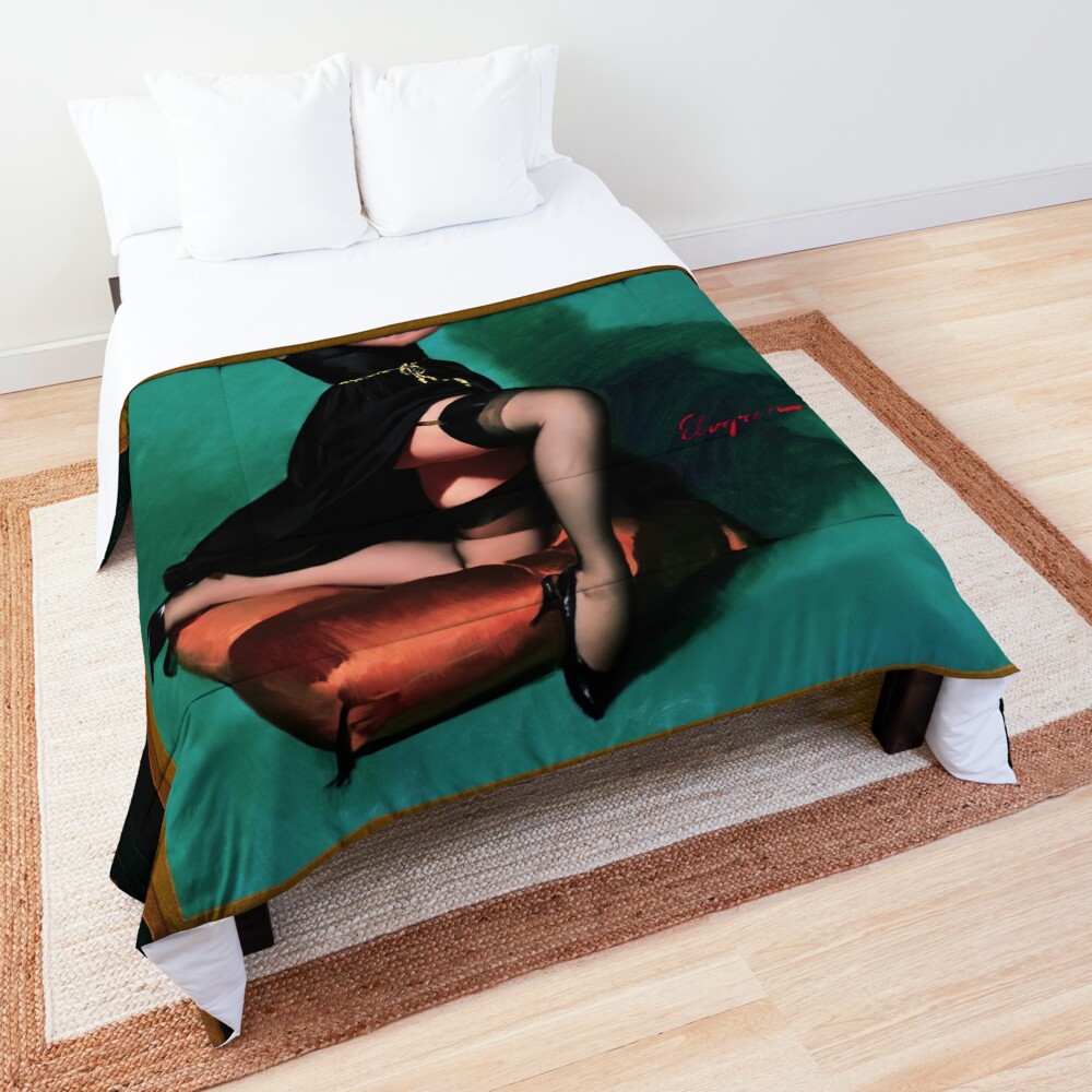 Ruffled Feathers by Gil Elvgren Remastered Xzendor7 Vintage Old Masters Reproductions Comforter