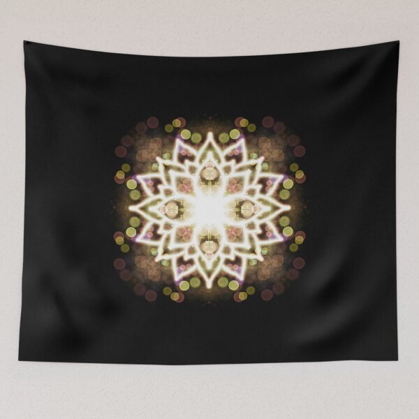 Item preview, Neon Mandala Flower Abstract designed and sold by Chatchot.