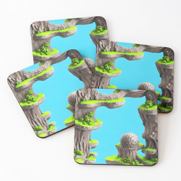 Item preview, Clay Magical Landscape - Seamless Pattern designed and sold by Chubuter.