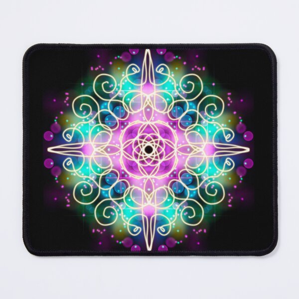 Item preview, Neon Mandala Flower Abstract designed and sold by Chatchot.