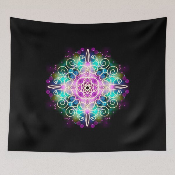 Item preview, Neon Mandala Flower Abstract designed and sold by Chatchot.