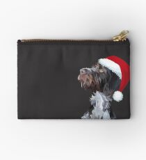 Christmas Wire Haired Pointer Studio Pouch