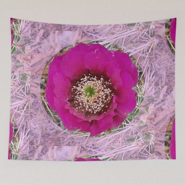 Item preview, Fuschia petal Cactus flower with pink pattern by Iritof designed and sold by iritof.