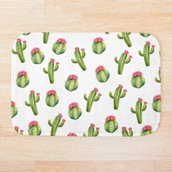 Item preview, Blooming Cacti Flowers and Fruits Illustration Pattern. designed and sold by PlantKind.