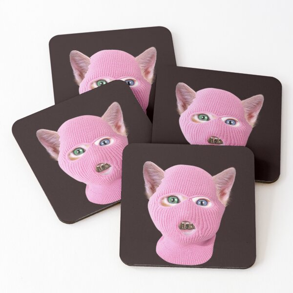 Item preview, Ski mask cat designed and sold by rustycatart.