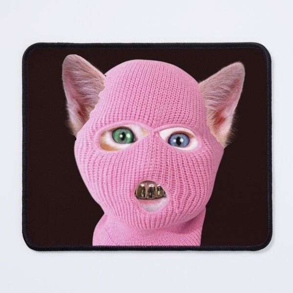 Item preview, Ski mask cat designed and sold by rustycatart.