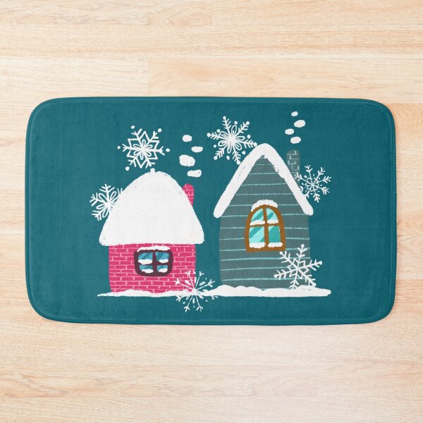 Item preview, Cozy christmas cabins designed and sold by pinkyfish1010.