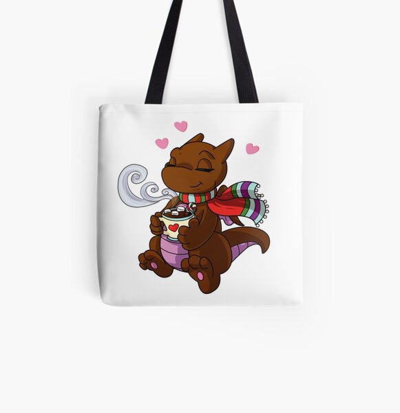 Hot Chocolate Dragon All Over Print Tote Bag